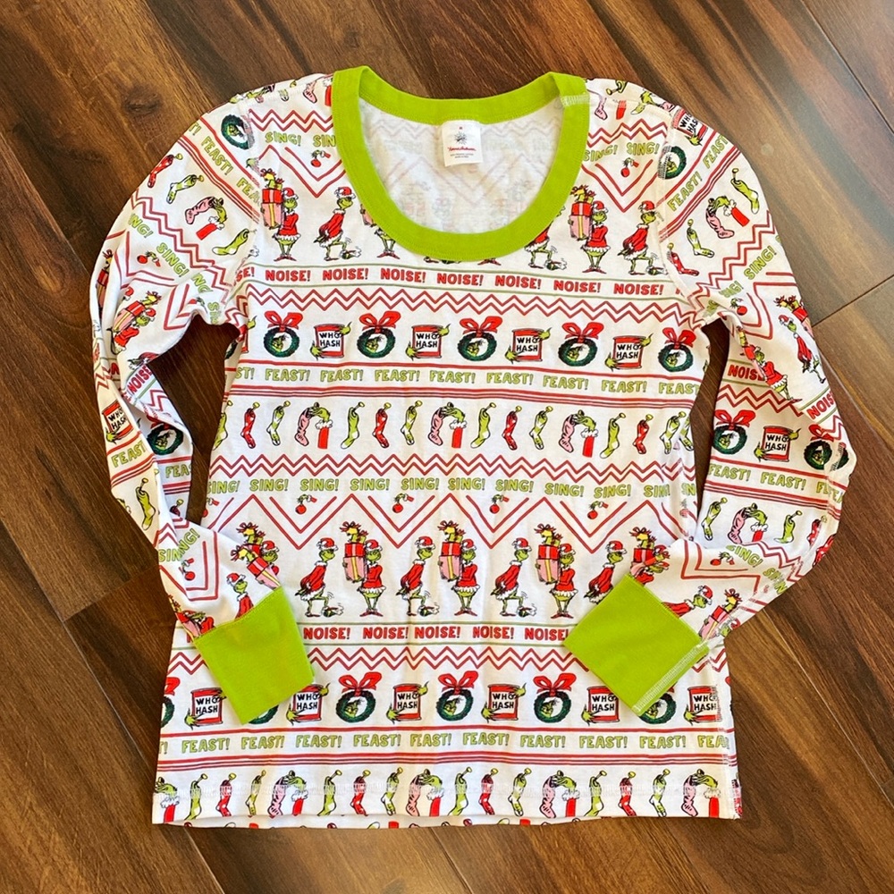 Hanna Andersson Grinch Pajama Top 100% Organic Cotton